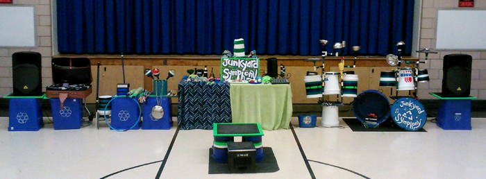 Junkyard Symphony present set up 