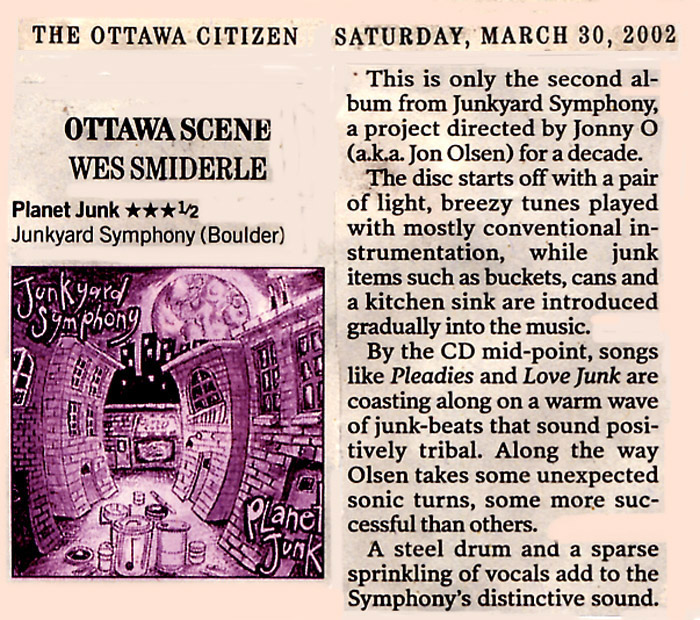 CD review in Ottawa Citizen