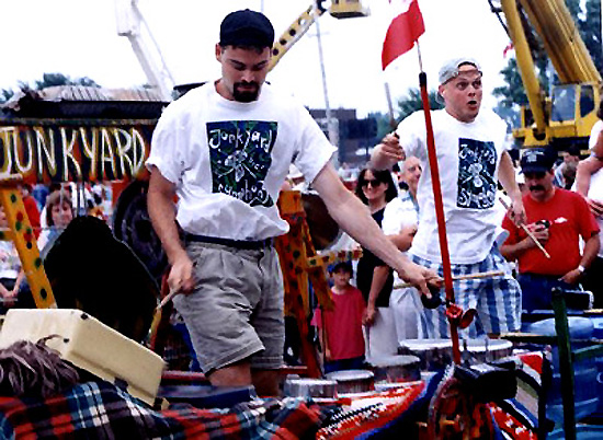 Jonny O and Amazing Lackey drumming up a storm!