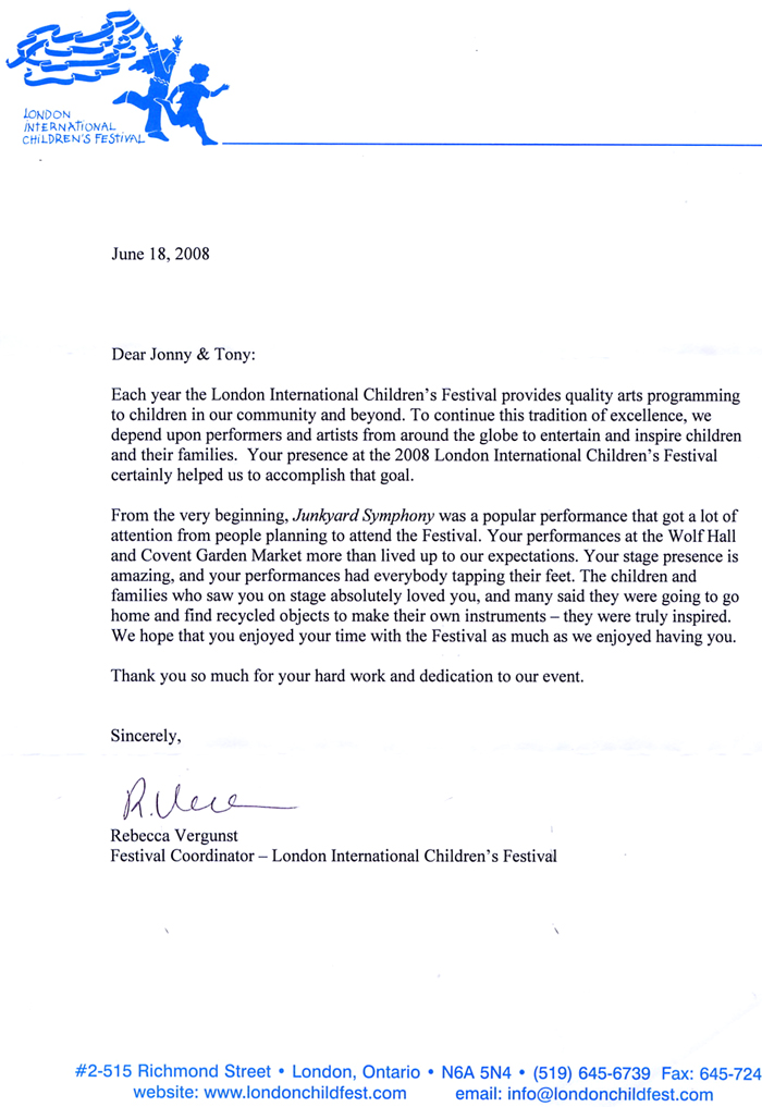 London Children's Festival Thank You!