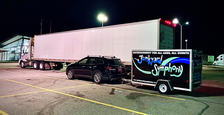 Junkyard Symphony on route to Toronto.
